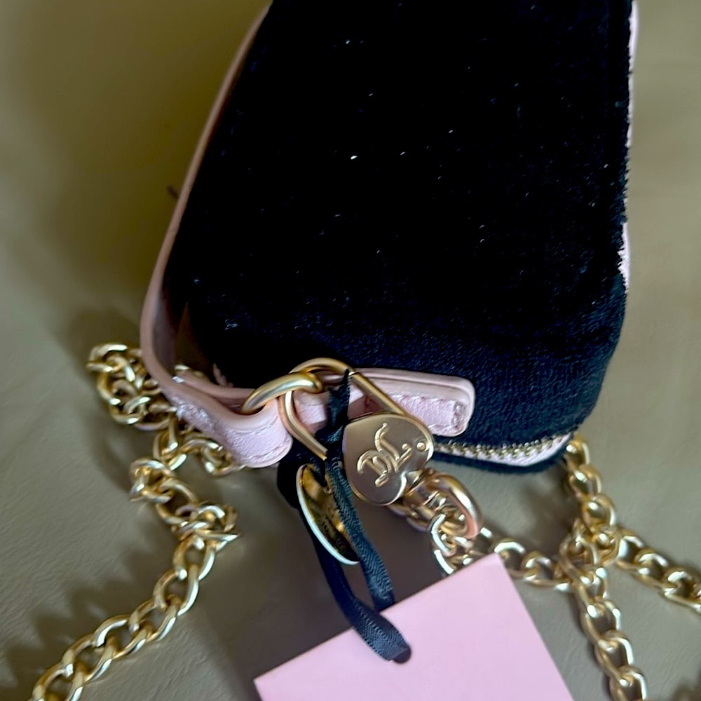 Juicy Couture Black and Pink Women's Mini Bag - Picture 3 of 5